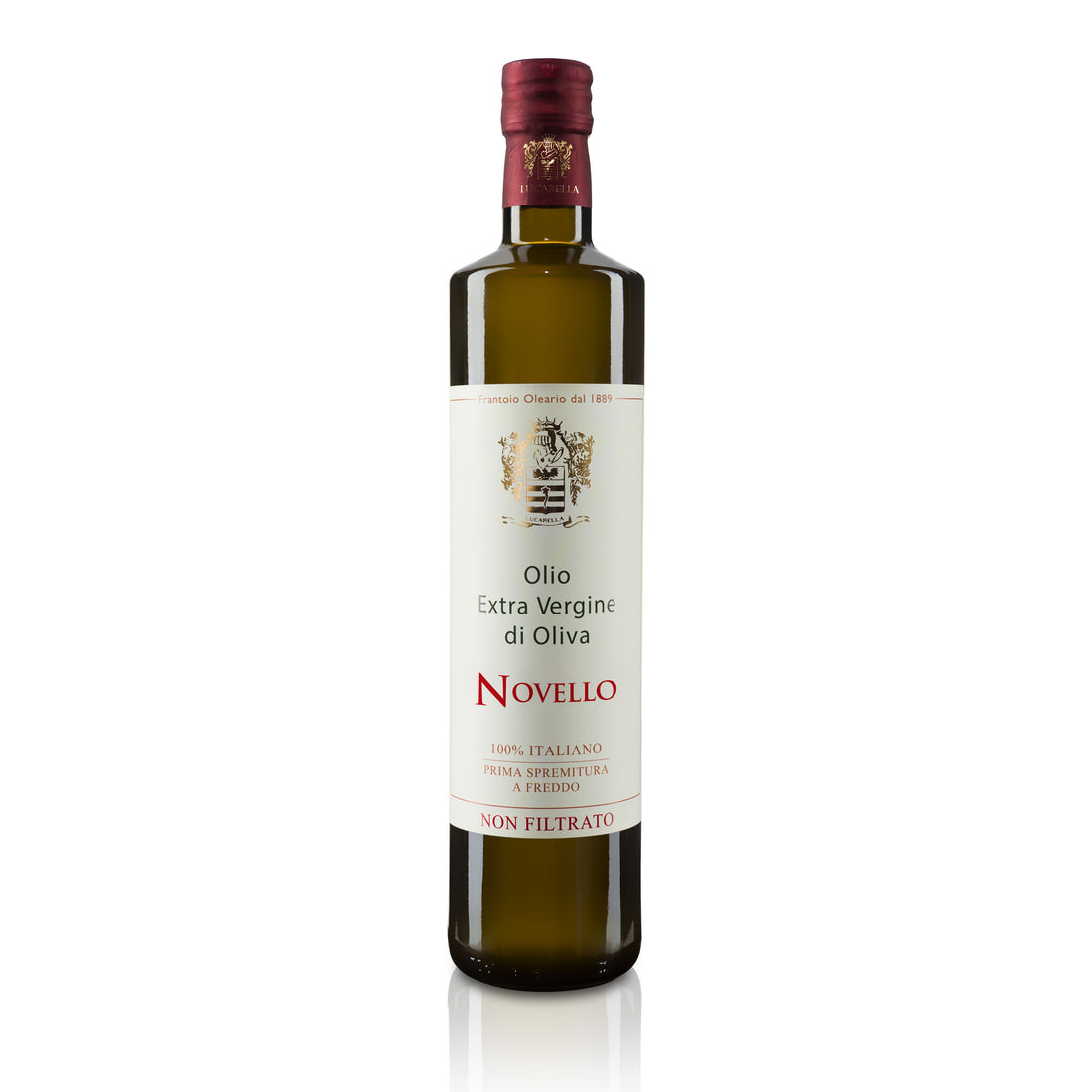 Olio Extravergine di oliva Novello non filtrato 750 ml - L'Acropoli di Puglia