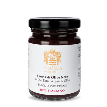 Crema di olive nere all'olio extravergine di oliva 100 gr. - L'Acropoli di Puglia