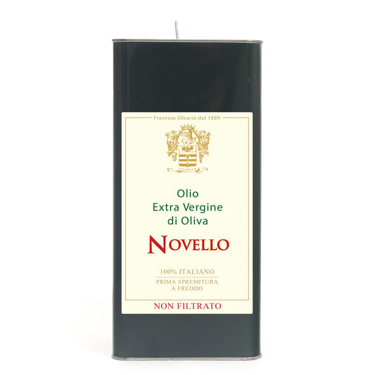 Olio Extravergine di oliva Novello non filtrato 5 LT - L'Acropoli di Puglia