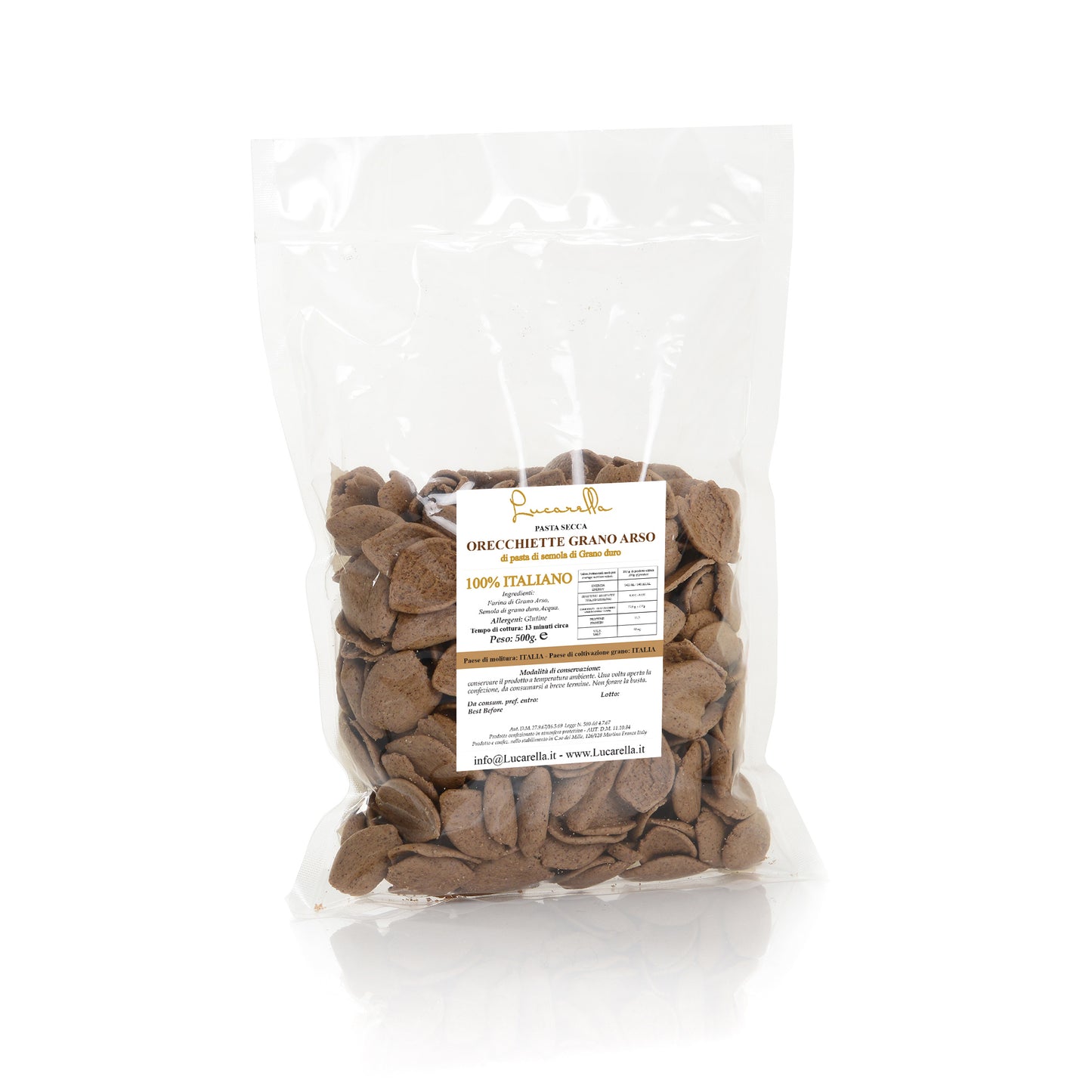 Orecchiette Grano Arso 500 gr - L'Acropoli di Puglia