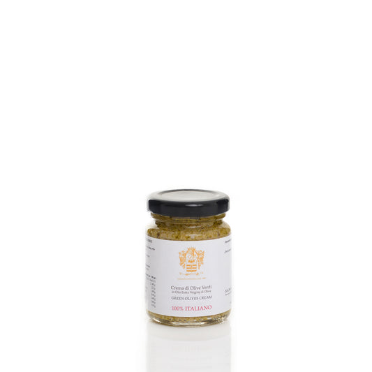 Crema di olive verdi all'olio extravergine di oliva 100 gr. - L'Acropoli di Puglia